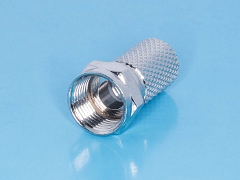 F-U6P - Разъем F вилка на кабель RG-6, накручивающийся