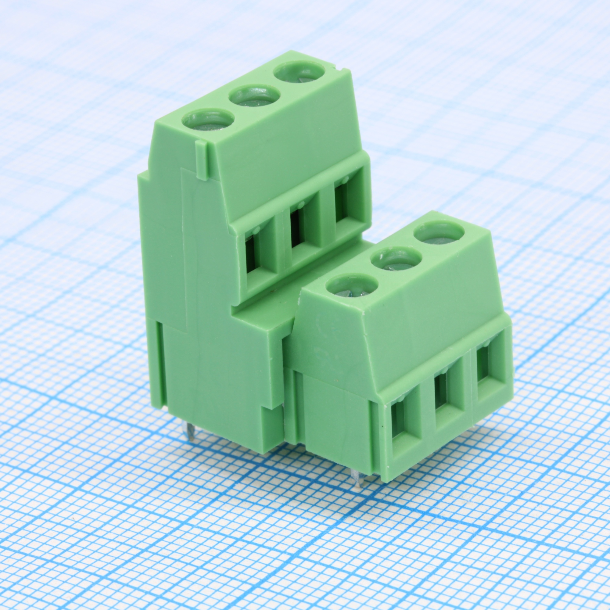 GT500A-5.08-06P-14-00 - Винтовой клеммный блок c рельефной обоймой, 6 контактов. Серия GT500А-5.08