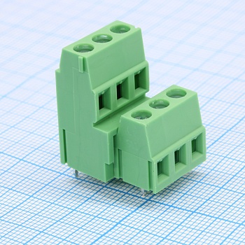 GT500A-5.08-06P-14-00 - Винтовой клеммный блок c рельефной обоймой, 6 контактов. Серия GT500А-5.08