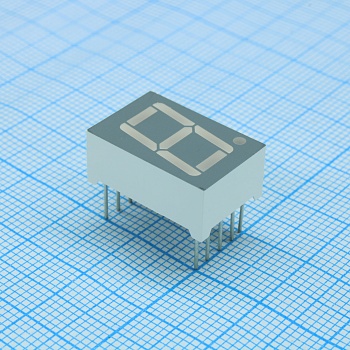 FYS-5611BUY-21 - 1-разрядный индикатор 14.2мм/жёлтый ультра 30-135мКд 590нм ОА