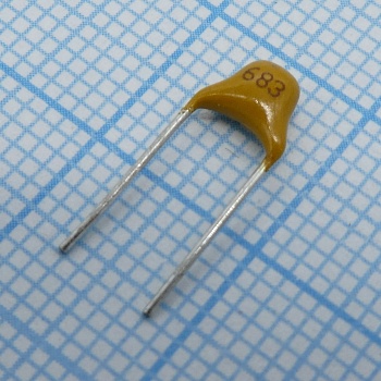 TS170R1H683KSBBB0R - Конденсатор керамический многослойный 0.068мкФ 50В X7R ±10% радиальный 5.08мм 125°C россыпь