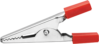 Зажим "крокодил" 5А 80 851 OAC-5A-52-R25 красн. 80851