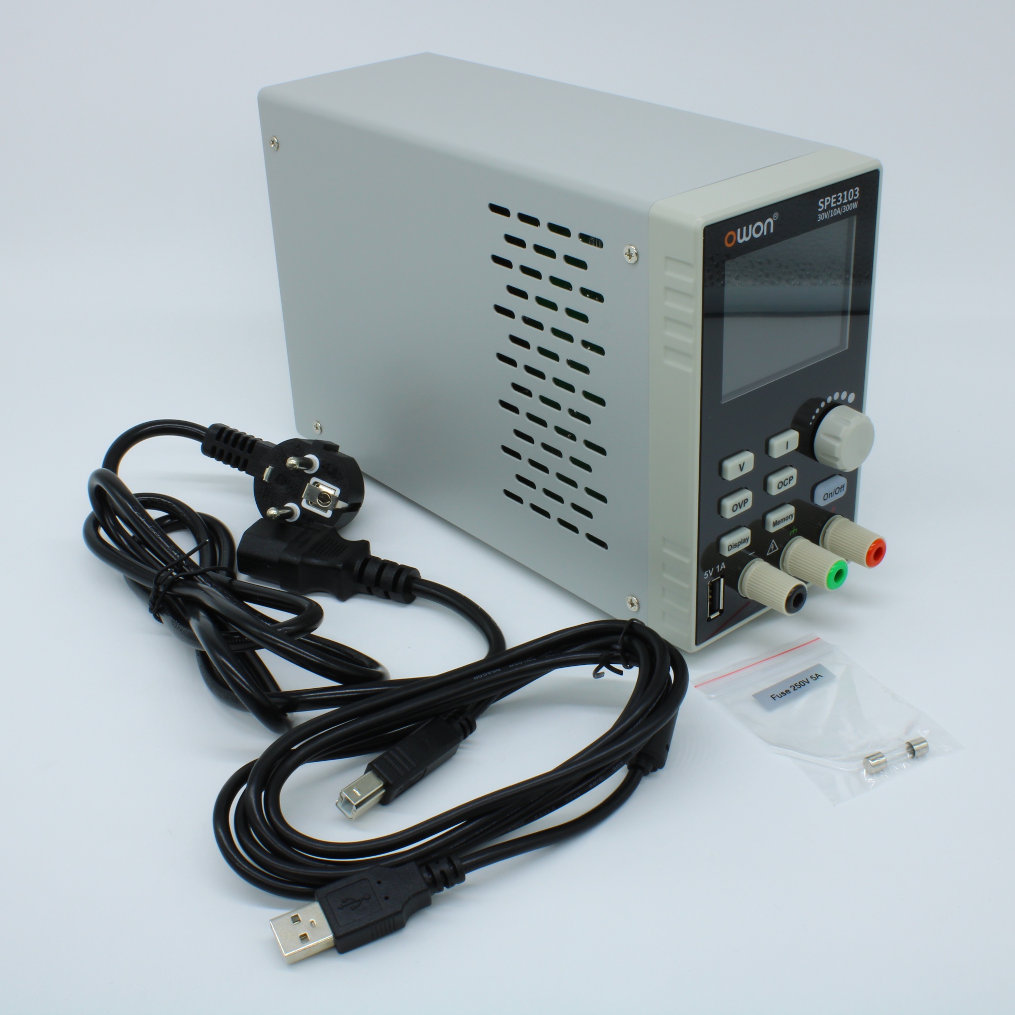 SPE3103 - Программируемый импульсный лабораторный источник питания 30В 10А 300Вт, разрешение 10мВ, 1мА