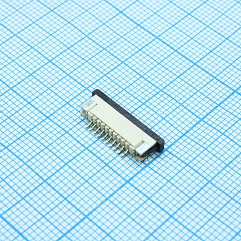 DS1020-07-10VB8A-R - FPC разъем для шлейфа на плату, поверхностный монтаж 10pin, шаг 1.00мм (контакты снизу)