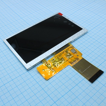 WF43A2TWAEDNN0# - TFT 4.3", 480xRGBx272, IPS, RGB интерфейс, яркость 600 Кд/м2, питание 3,0...3,6 В, -40...+85°С