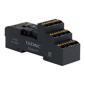 Колодка с клеммами push-in для реле на 4 группы IR-B4-PT