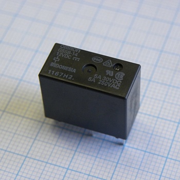 G5SB-14-12DC - Реле, Конфиг: 1C; Uкатушки: 12 В; DC; Мощность катушки (max): 400 мВт; контакты: 5 А; UDC: 30 В