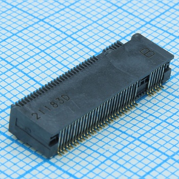 2199230-5 - Соединитель Conn Card Edge SKT 67 контактов шаг 0.5мм угловой SMD лента на катушке