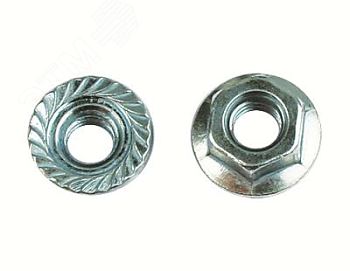 Гайка М6 с насечкой препятствующей откручиванию inox CM100600INOX