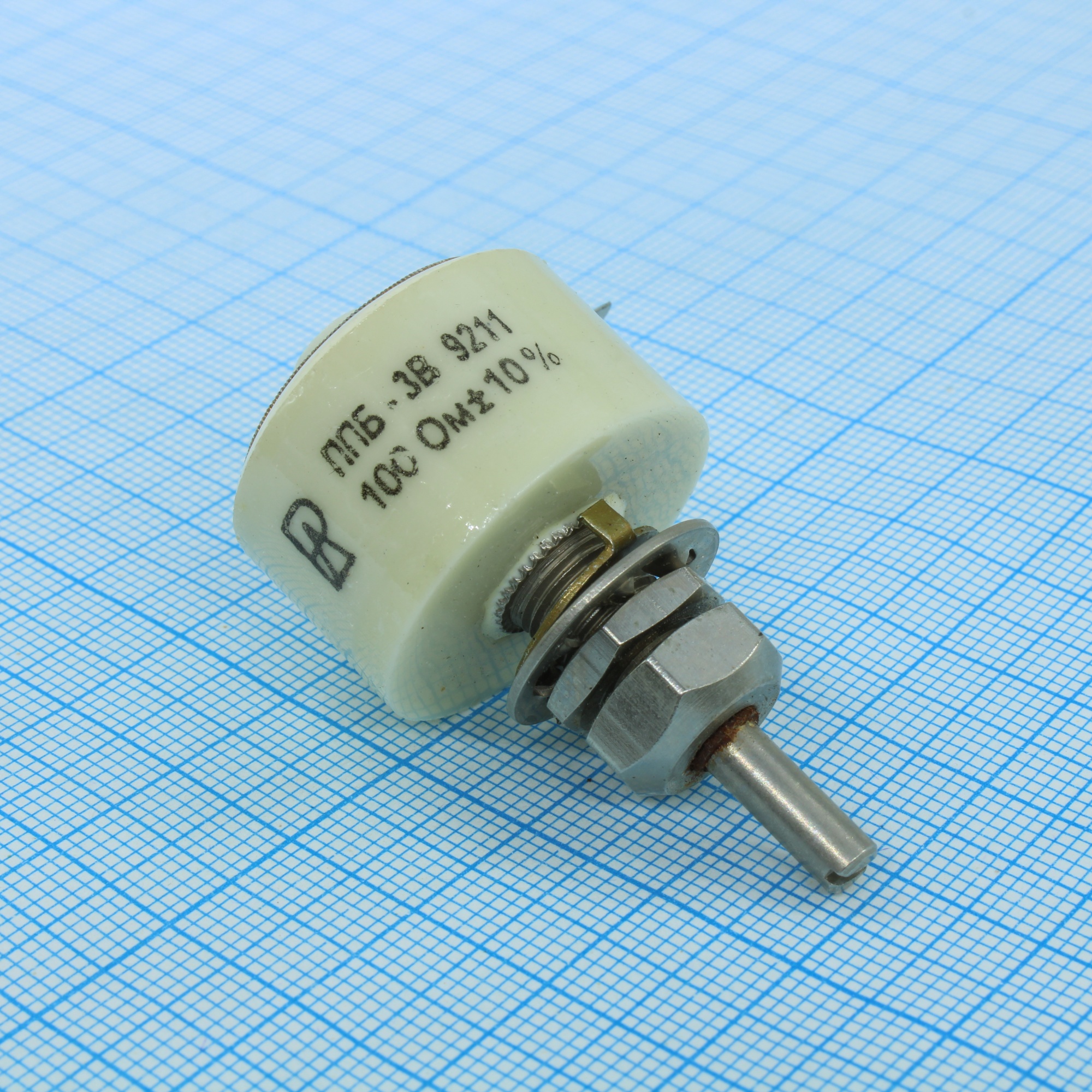 ППБ-3В     100 ±10% - Резистор переменный проволочный 100Ом ±10% 3Вт