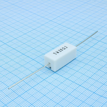 SQP5WJ20RB - Резистор керамический цементный аксиальный (SQP) 5Вт 20Ом ±5%