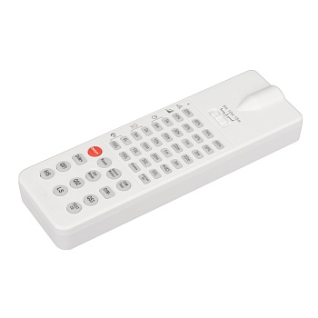 Пульт ARL-SR-010-IR 036726 - ПДУ для управления датчиками освещенности источников питания 041351,  041352, 041353. Напряжение питания 3В, габариты 150*50*15мм, корпус - пластик белого цвета, IP20.