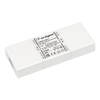 Блок питания ARV-SP-24012-FLAT-PFC (24V, 0.5A, 12W) 033258 - Источник напряжения с гальванической развязкой для светодиодных изделий. Входное напряжение 220-240 VAC. Выходные параметры: 24 В, 0.5 А, 12 Вт. Встроенный PFC >0.92. Сверхтонкий пластиковый кор
