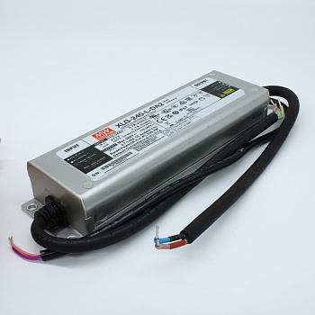 XLG-240-L-DA2 - AC-DC, 239.4Вт, вход 100…305В AC, 47…63Гц/142…431В DC, выход 178…342В/700мА, рег. вых 350…1050мА, изоляция 3750В AC, в корпусе 219х63х35.5мм, -40…+90°С, DALI-2 димминг