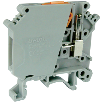 Клемма с ножевым размыкателем UKJ-2.5SK - Клемма с ножевым размыкателем, тип фиксации провода: винтовой, номинальное сечение: 2,5 мм кв., 16A, 500V, ширина: 6,2 мм, цвет: серый, тип монтажа: DIN 35