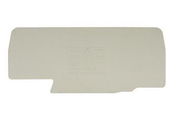 Пластина разд. TWFN 2,5 D2/2/35 - Разделительная пластина, для клемм WKFN 2,5 D2/2..., цвет: серый