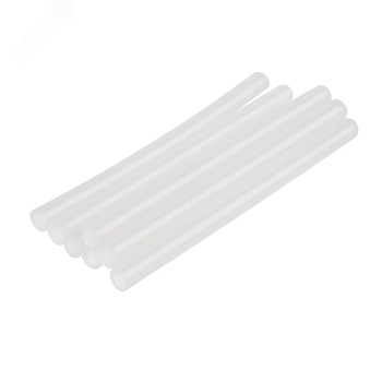 Стержни клеевые 7мм,100мм, 6шт/уп, прозр - блистер