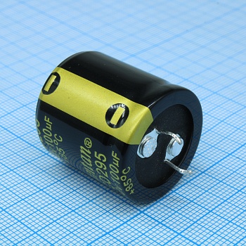 TS13DR2D331MSB0D0R - Конденсатор алюминиевый электролитический 330мкФ 200В ±20% (25х25мм) защелкиваемые выводы 10мм 2000час 105°C россыпь