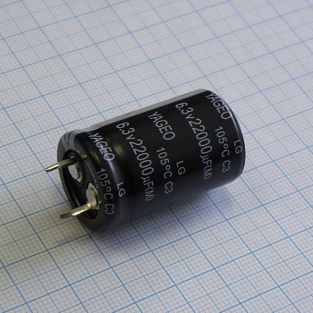 LG006M22K0BPF-2235 - С защёлкиваемыми выводами 6V  22000uF ±20%, стандартные, 2000часов, -40...+105°С