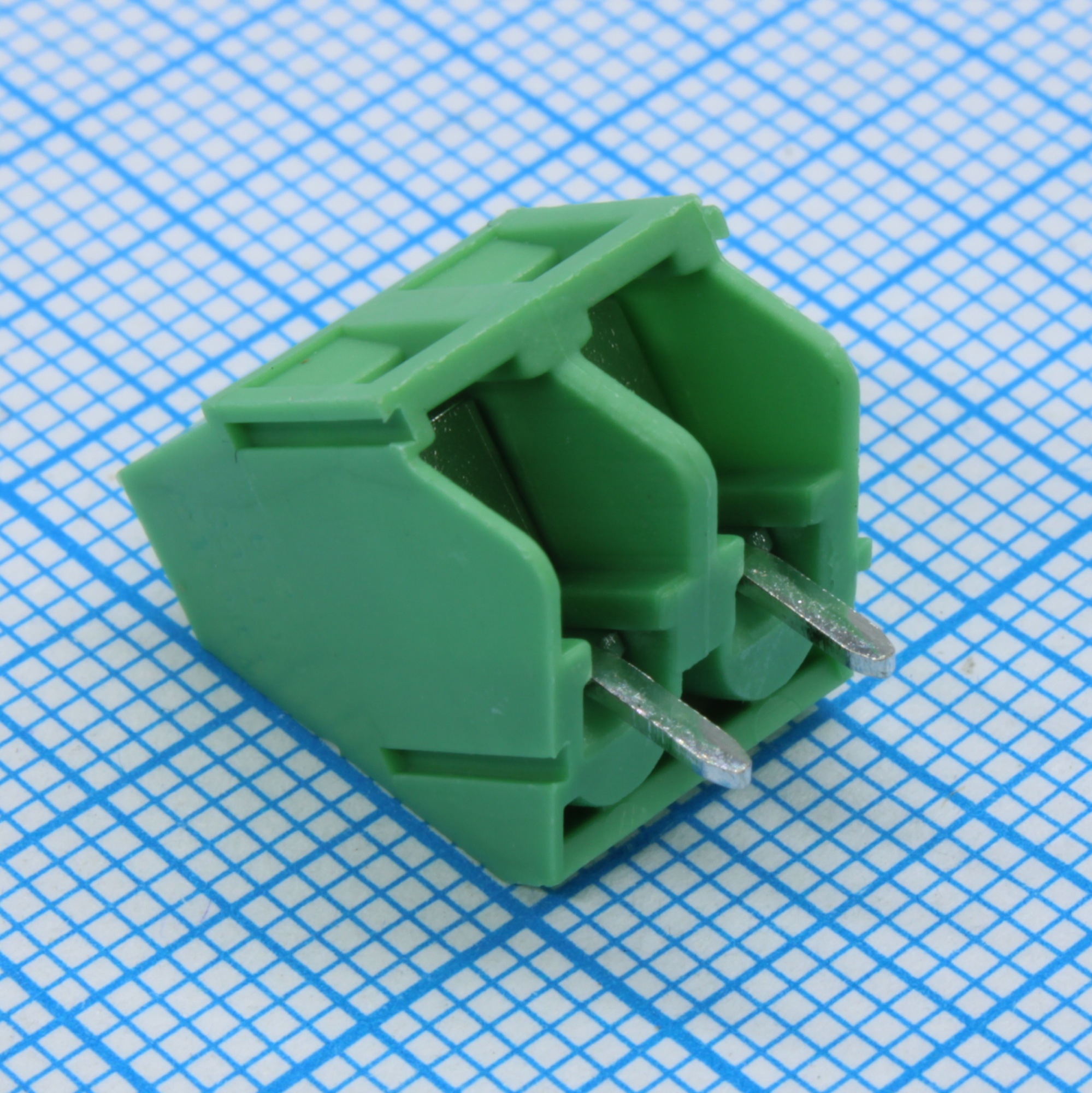 GT103-5.0-02P-14-00 - Винтовой клеммный блок c рельефной обоймой, 2 контакта. Серия GT103-5.0