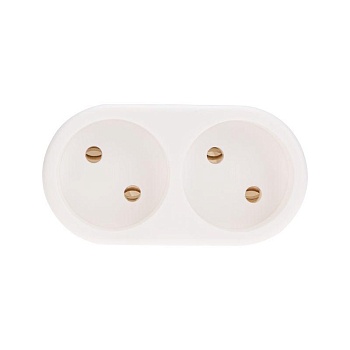 Разветвитель 2-м без заземл. 10А бел. 11-1074