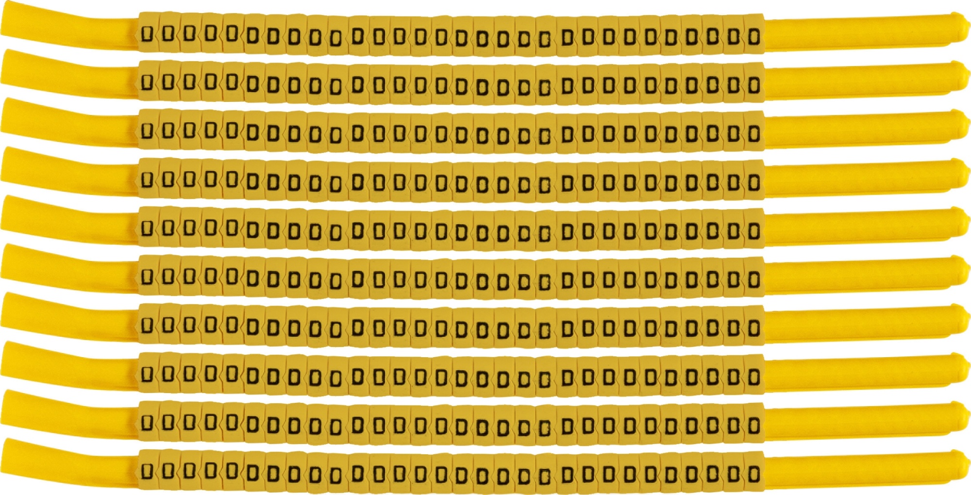 brd333313 - SCNG-18-D клипсы жёлтые, 300шт/упак, для провода 4,6-5,9мм диаметра, легенда D