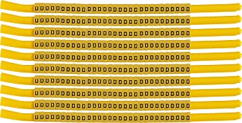 brd333313 - SCNG-18-D клипсы жёлтые, 300шт/упак, для провода 4,6-5,9мм диаметра, легенда D