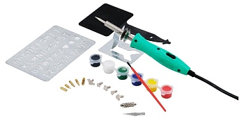 ZD-972M - Набор выжигатель с подставкой со сменными насадками, трафарет и краски