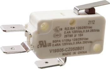 V19S05-CZ050B01 -  микропереключатель SPDT лапка 250В 5А фастон 6,3мм