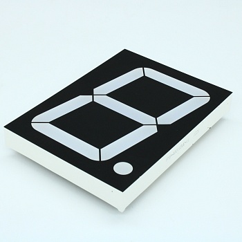 FYS-40011DUE-11 - 1 разрядный индикатор  101.6мм/оранжевый/625нм/60-120мкд/ОА