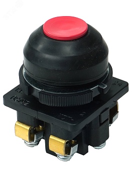 Выключатель кнопочный КЕ-081 У2 исп.2 1з+1р цилиндр IP54 10А 660В красн. ET502359