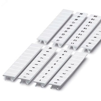 Маркировка для клемм, ширина 8 мм, знак заземления в круге, вертикальная ориентация, 1шт.=полоса из 10 маркеров NUPUTUK-8-PEV