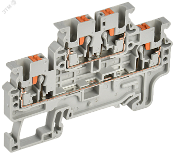 Колодка клеммная CP-ML 2 ур. 2,5мм2 серая YCT23-00-2-K03-002