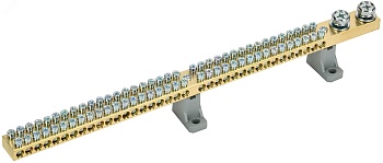 Шина N "ноль" на двух угл. изол. 200А ШНИ-10х18-72-L2-С YNN30-72-C2-K03