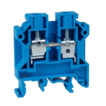 Клемма проходная винтовая OptiClip CTS-10-I-BU-57A-(0,5-10)-синий (100шт) 289778