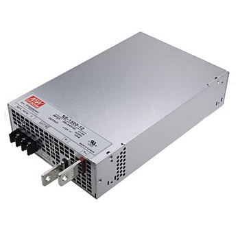 SE-1500-12 - AC-DC, 1500Вт, вход 180...264В AC 47...63Гц/ 254...370В DC, выход 12В/125A, рег. вых 10.8...13.5В, изоляция 3000V AC, в кожухе 278x178х63,5мм, -20…+70°С
