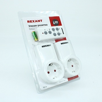 Радиоуправляемая розетка c ПДУ RX-002 - один пульт, две розетки