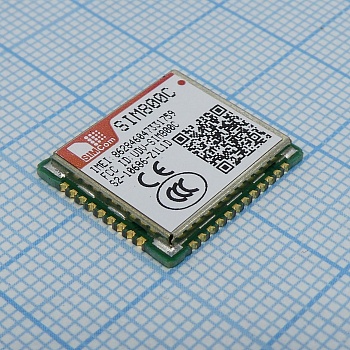 SIM800C24 - GSM/GPRS модуль, размеры 17.6x15.7x2.3 мм