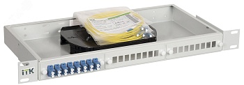 Кросс 1U укомплектованный LC (duplex) 16шт (OS2) FOBX24-1U-16LCUD09