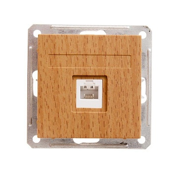 W59 РОЗЕТКА телефонная RJ11, 160В, 1А, механизм, БУК C3(2) RSI-152T-8-86