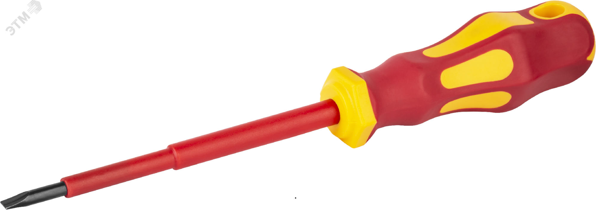 Отвертка диэлектрическая 3x75 прямошлицевая 1000В 19727