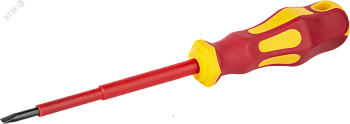 Отвертка диэлектрическая 4x100 прямошлицевая 1000В 19728