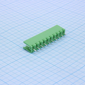 2EGTV-5.0-10P-14-100 - Разъемный клеммный блок на плату, 10 контактов. Серия 2EGTV-5.0