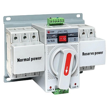 Устройство АВР МCB 16А (C) 3Р 400В PROxima ats-mcb-16c-3p-pro