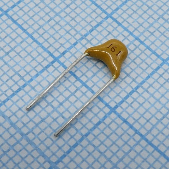 TS170R1H161JSBNB0R - Конденсатор керамический многослойный 160пФ 50В NPO ±5% радиальный 5.08мм 125°C россыпь