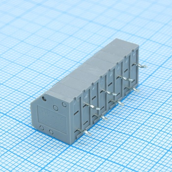 DG250-3.5-08P-11-00A(H) - Нажимной безвинтовой клеммный блок 8 контактов. Зажим типа торцевой контакт. Серия DG250-3.5