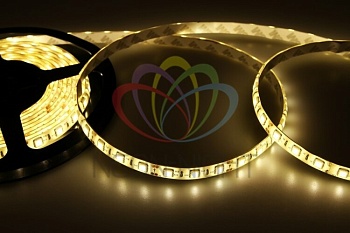 Лента светодиодная 12В, SMD5050, 14,4Вт/м, 60 LED/м, 3000К, 10мм, 5м, IP65 141-496