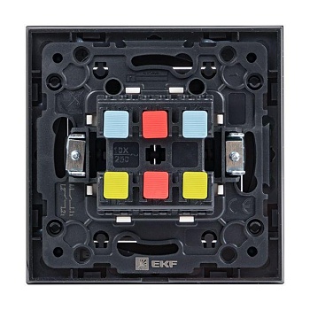Переключатель проходной 2-кл. Стокгольм 10А механизм черн. PROxima EZV10-027-10
