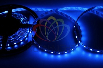 Лента светодиодная 12В, SMD5050, 14,4Вт/м, 60 LED/м, синий, 10мм, 5м, IP20 141-463