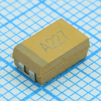 CA55-D6R3M477TE150 - Конденсатор танталовый полимерный 470мкФ 6.3В D корпус ±20% (7.3 X 4.3 X 3.1мм) для поверхностного монтажа 7343-31 0.015Ом 125°C лента на катушке